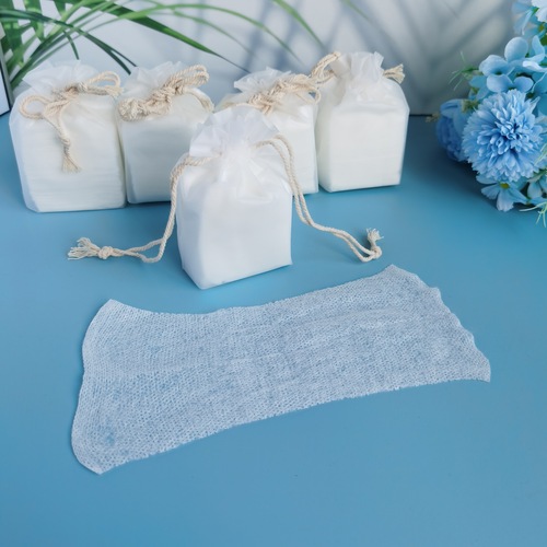 Mummy Wet Compress, Disposable Stretchable Cosmetics Cotton Pads, Water-Saving Thin Model Adhesive Skincare Cleansing & Makeup Removal Pads