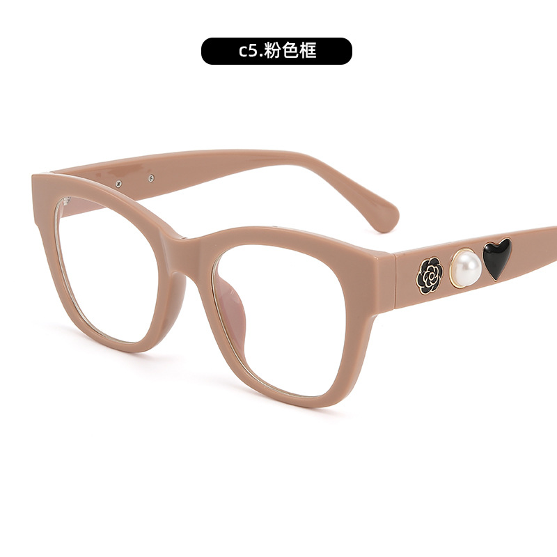 Nuevo estilo Xiaoxiangjia retro marco de gafas con estampado de leopardo anti-luz azul sin maquillaje gafas inteligentes que cambian de color Net Red para mujer