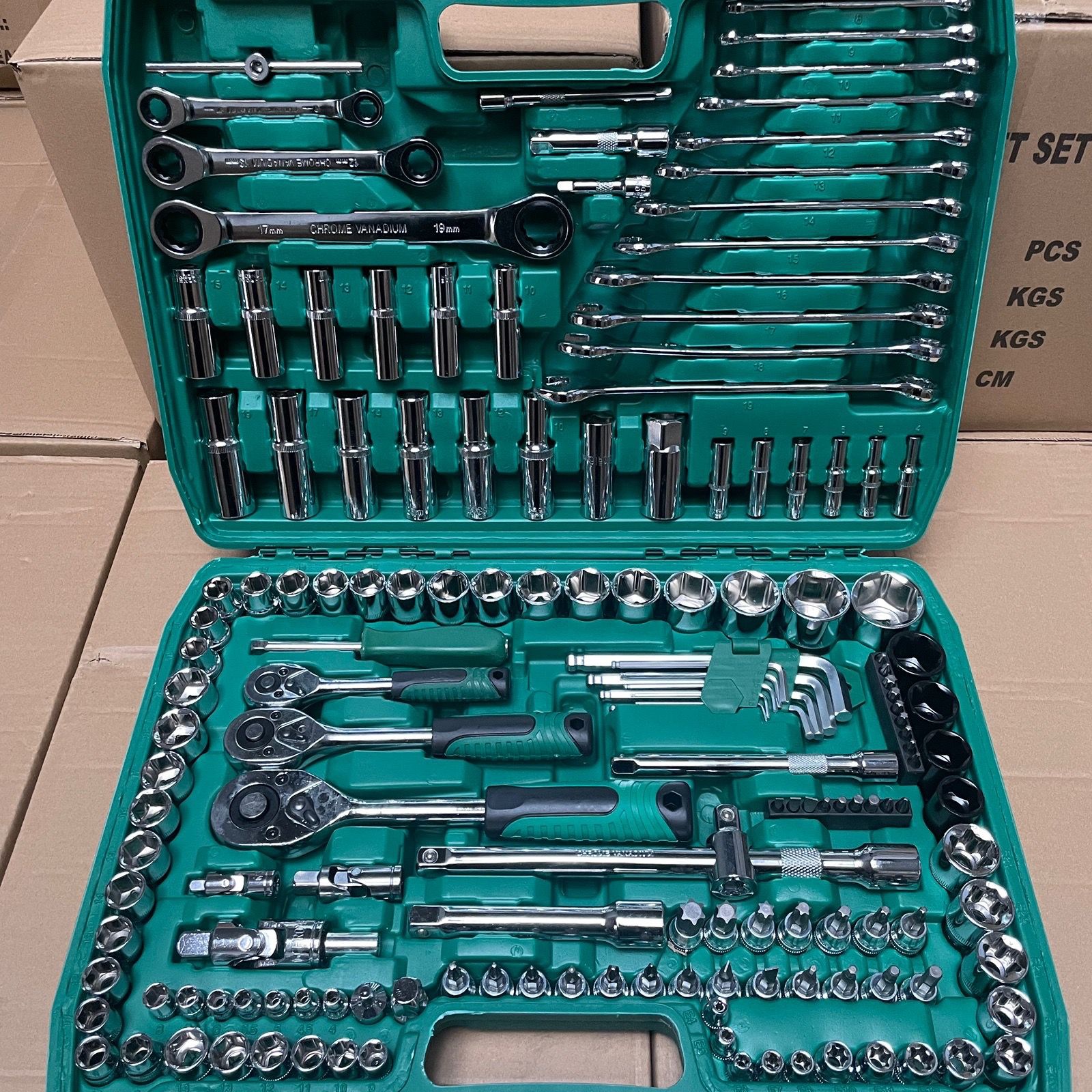 Repair kit — Qìchē Wrench Combination - 150-piece-24-tooth-standard-auto-repair-set-replace-if-broken