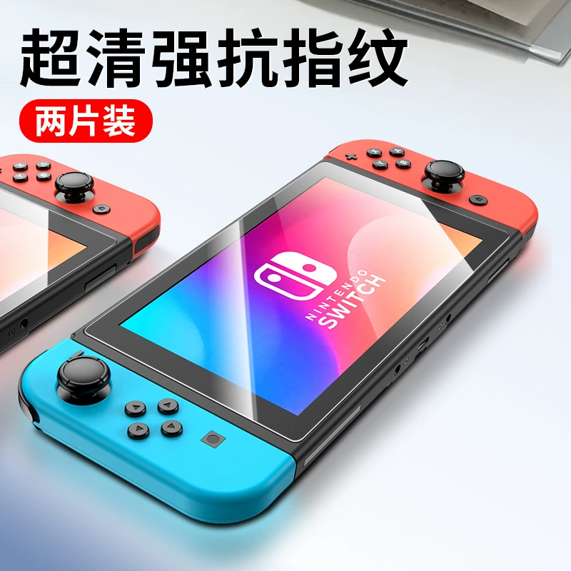 Закалённая стеклянная защитная пленка для экрана Nintendo Switch / Switch OLED / Switch Lite / Switch2 — HD, анти-голубой свет, полное покрытие