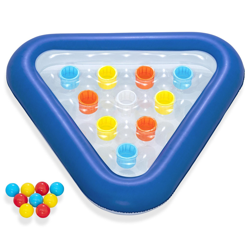 Parque acuático piscina de voleibol infláble piscina infantil puerta de fútbol juguetes rack de baloncesto multijugador plato