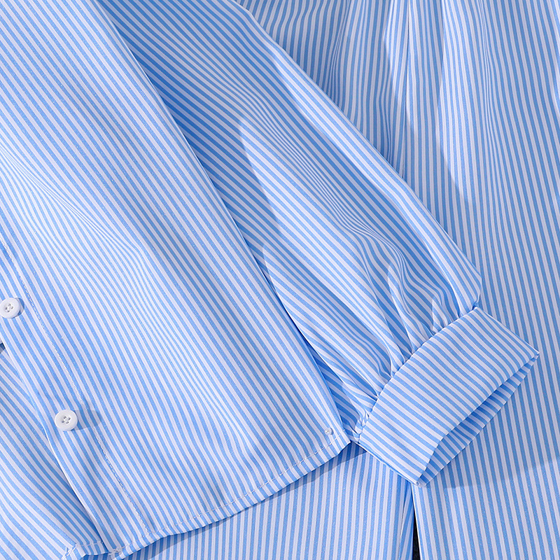 7-12 Nyt Børnetøj Mellemstor og Stor Stribet Langærmet T-shirt Top Piger Sæt_voghion.com