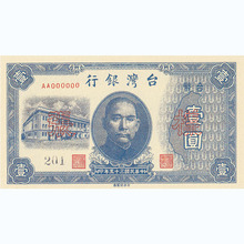 台湾中央银行壹圆纸币孙中山头像仿古民国纸币大清银票拍摄道具
