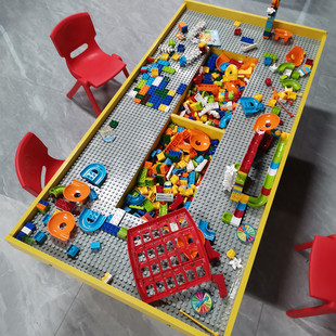 Toy Table Commercial Amusement Park Equipment Experience Handmade Table Space Sand Table Children's Multi-Functional Large Building Block Table