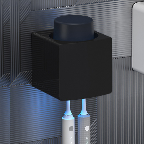 Cross-border Smart Toothbrush Sterilizer: UV Disinfection, No-Drill Design, Electric Toothbrush & Cup Holder, Internet-Famous Storage Rack