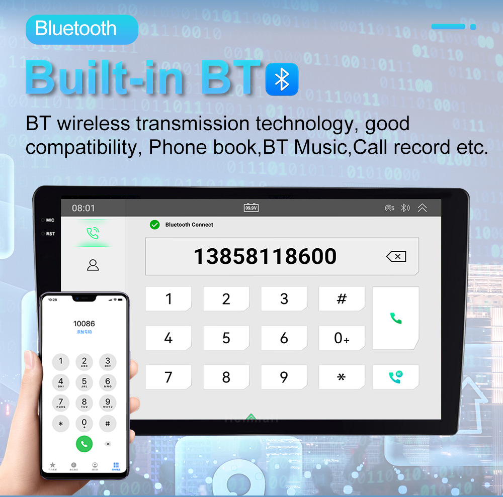 Qualcomm Modified Car Audio Dsd Audio Decoding Full Metal Frame 7-Inch 9inch 10inch Versatile Car Central Control