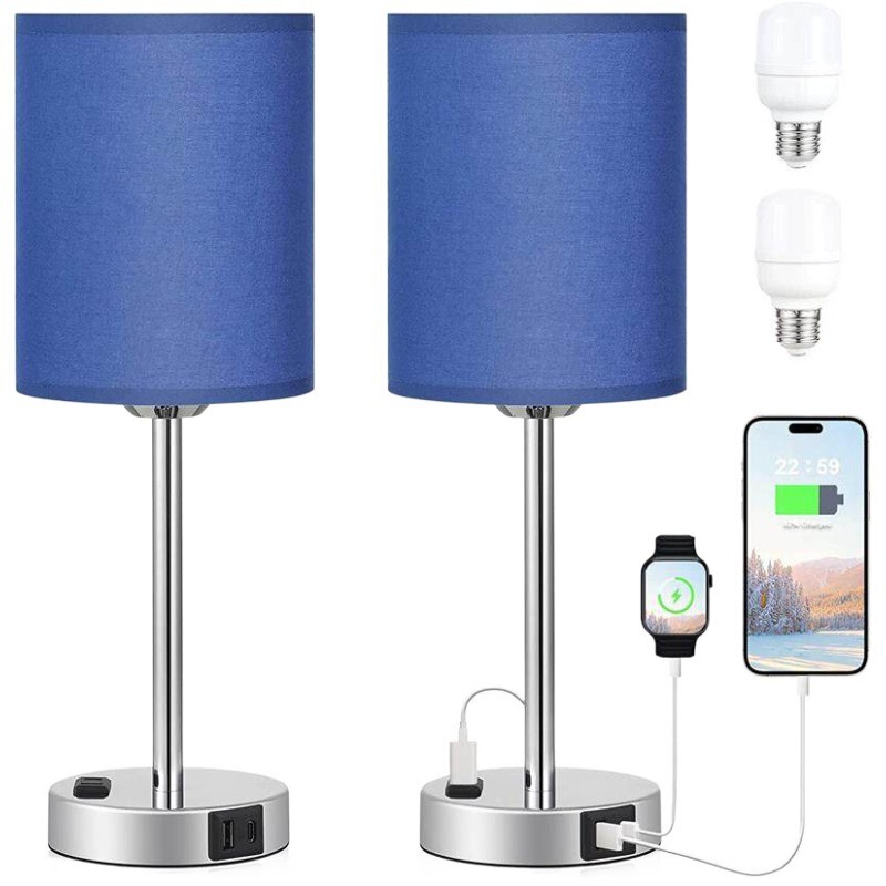 アマゾン速売通taye c usb携帯電話充電布芸電気スタンドリビングルーム寝室ライト美規タッチ調光|undefined