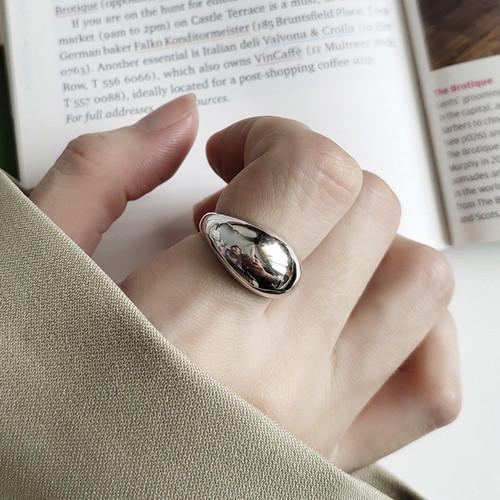 High-end cold wind heavy industry ins niche ring non-fading open retro jewelry ring set for women wholesale