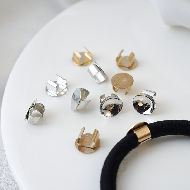 Hair ring buckle hair rope clip C buckle holder fixed accessories rubber band hair ring diy headdress accessories handmade hair accessories material