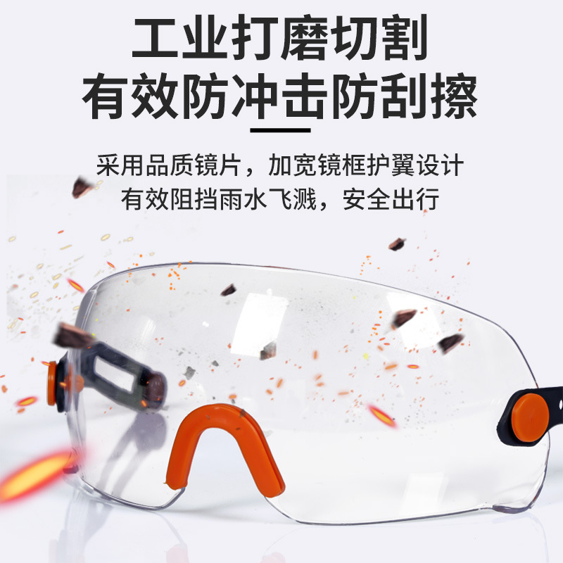 Industrial Safety Helmet & Protective Goggles Anti-Impact Anti-Fog 3