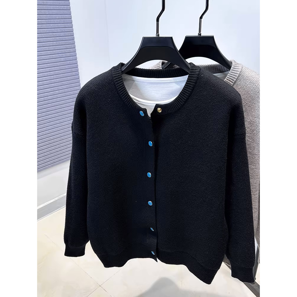 Türkisfarbener Cardigan-Pullover mit Knöpfen für Herren – lässige Strickjacke, lockere Passform, maschinenwaschbar, atmungsaktiv und dehnbar für Winter und Herbst_voghion.com