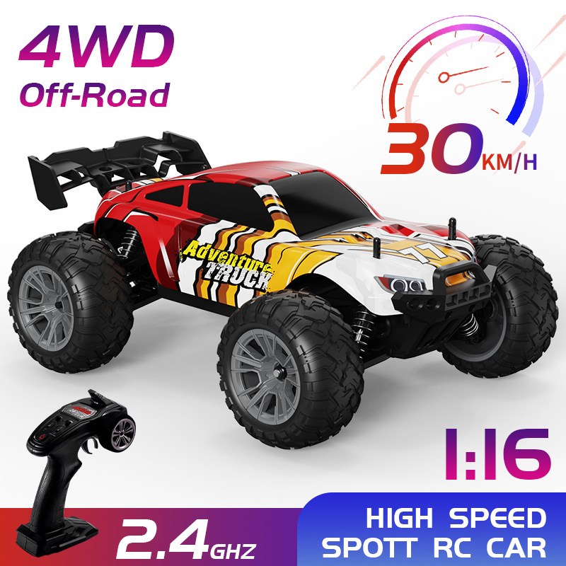 C100 跨境1比16专业高速越野玩具车四驱竞技攀爬车电动遥控