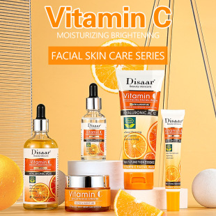 Cross-border Disaar exclusively for fully managed VC skin care products suit hydrating skin brightening skin care kit factory wholesale