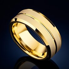 钛钢戒指男潮人男款嘻哈单身食指尾戒男士学生网红拉丝不锈钢饰品