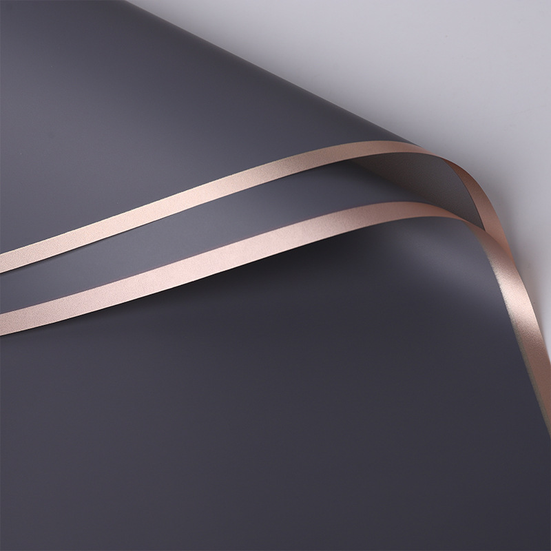 Papel de envolver regalo de alta calidad, papel mate de color sólido, papel liso coreano, ramo impermeable al por mayor, papel de envolver floral