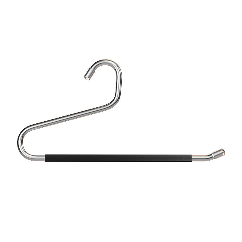 Acero inoxidable ganso pantalón percha