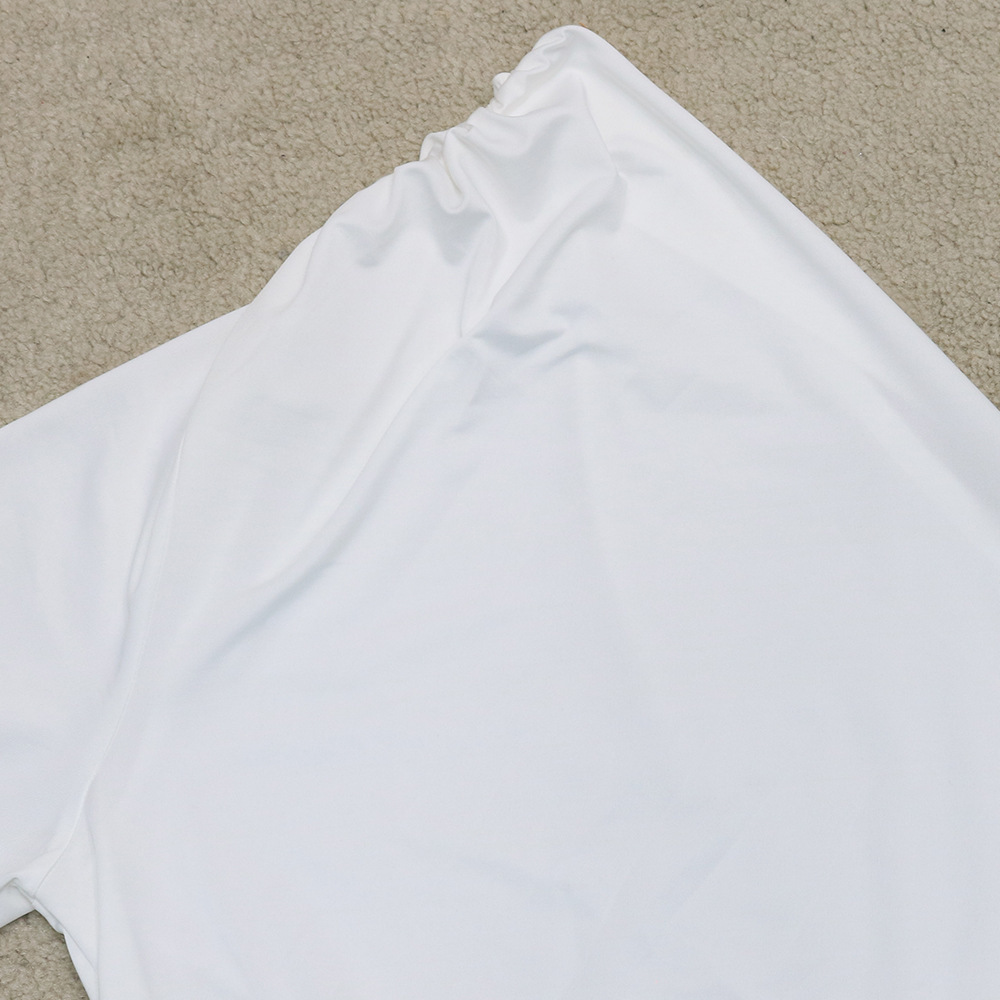 plus size irregular diagonal neck single-long sleeve solid color milk silk dress NSDLY118714