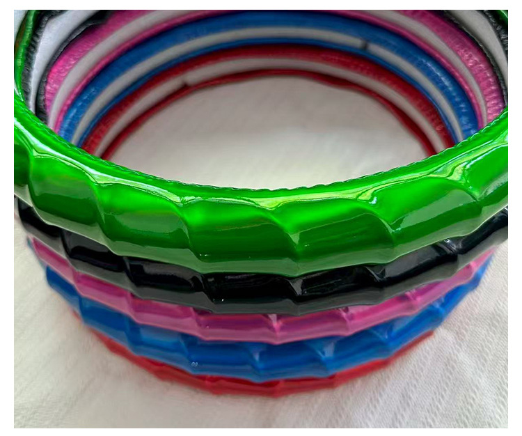 Cross-Border Wholesale Fashionable Bamboo Pu Car Steering Wheel Cover for All Seasons, Non-Slip and Wear-Resistant Car Fashion Handle Cover