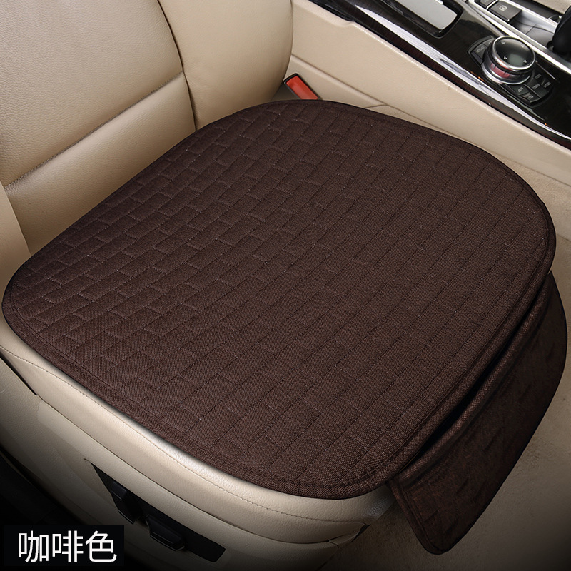 Seat cushion, seat cover, Universal Car Seat - black-suede-embossed-brown
