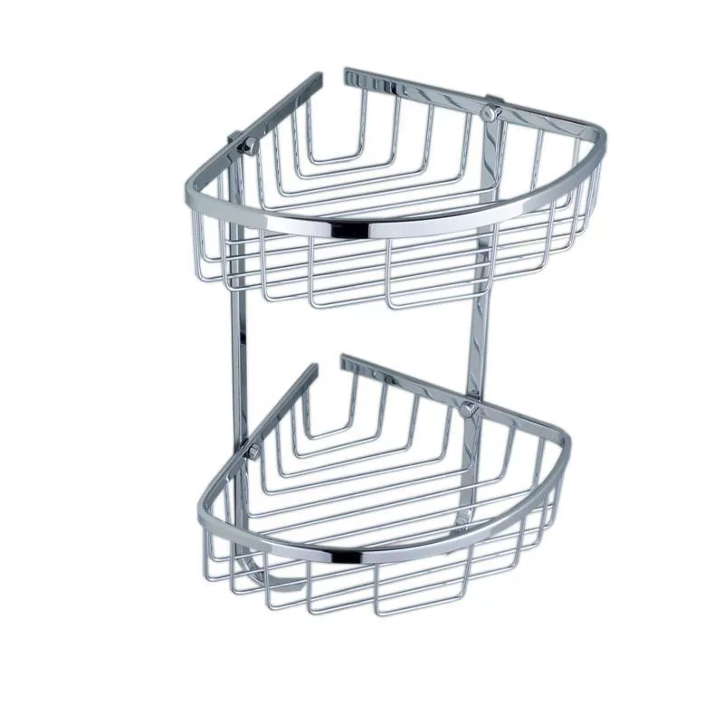 304 stainless steel bathroom corner rack triangle basket bathroom double-layer storage rack three-layer wall hanging hanging parts