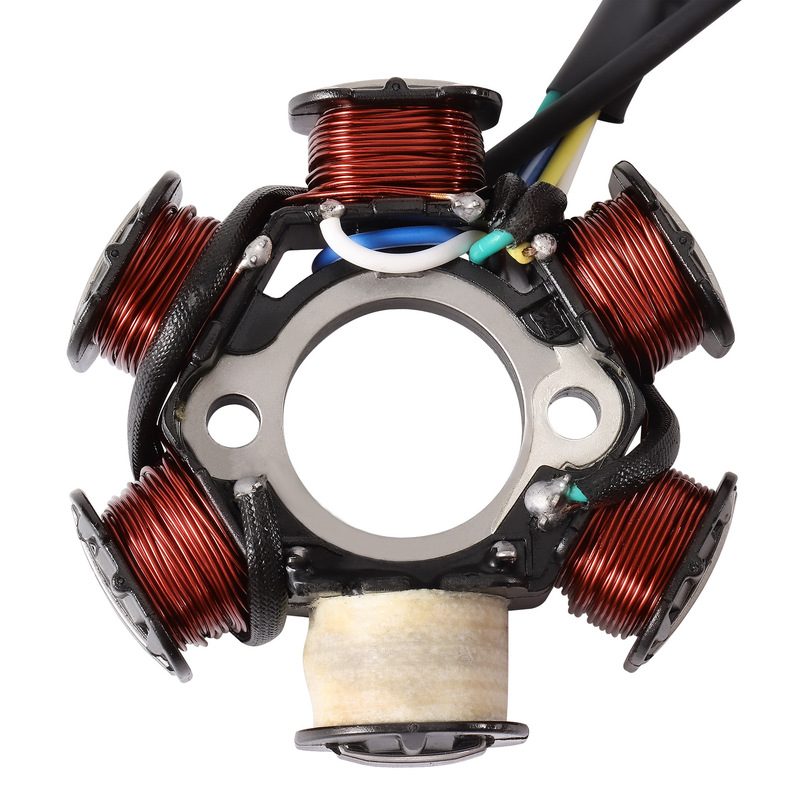 50cc70cc90cc110cc125cc125cc オートバイステーターコイルアクセサリー 6 ロッド 5 ライン半波|undefined