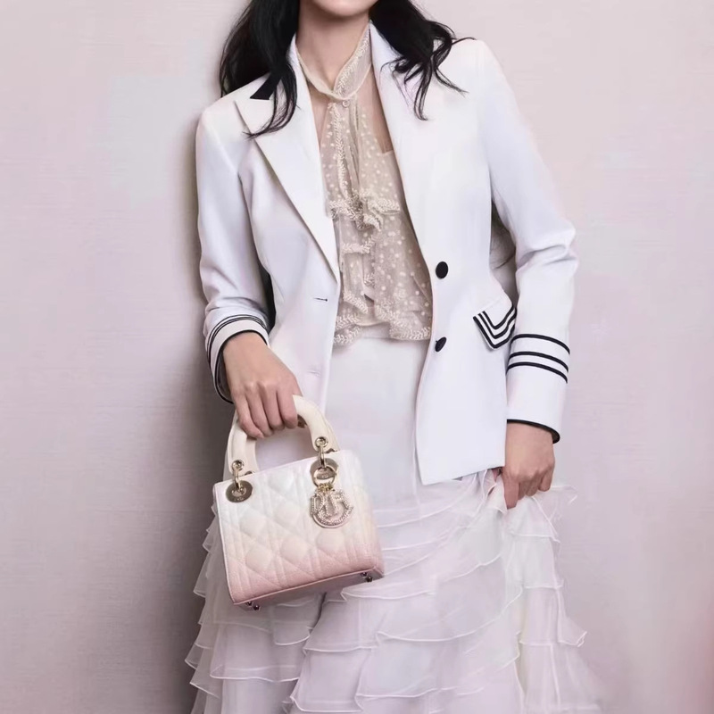 2026 Spring Trendy New Color-Block Striped Blazer for Women, Elegant and Professional Wool Blend Suit Jacket
