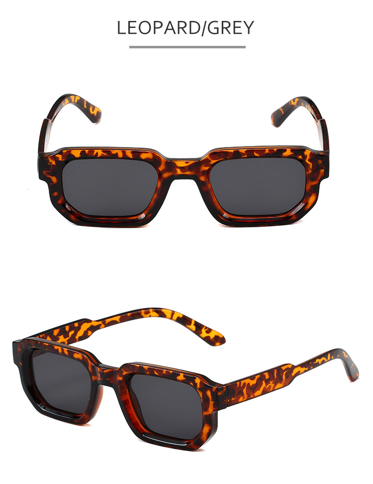 Classic Style Streetwear Solid Color Leopard PC UV400 Protection Square Full Frame Women's Sunglasses display picture 8