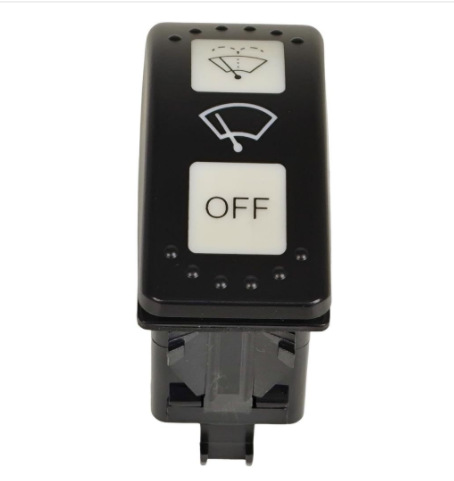 Diàndòngchē Car Yacht Waterproof Switch Left Hand Driver Electric Window Switch 8 Pin Window Lifter Switch 12-24V (Power supply, ignition system accessories) - 7p-3-speed-wiper