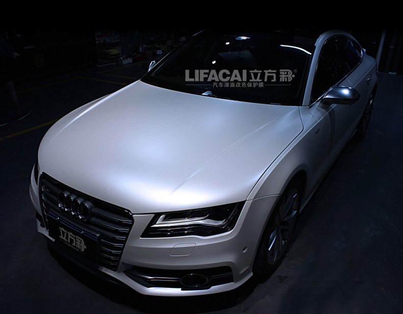 Car Color Changing Film White Film Sticker Pet Piano White Matte Glossy Crystal Carbon Fiber Full Body Interior