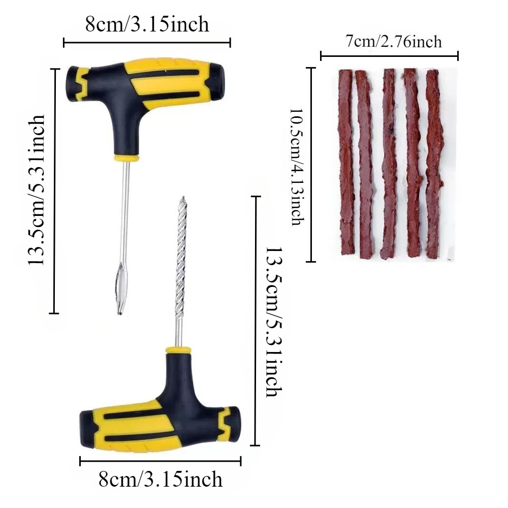 All-Purpose Tire Repair Tool Kit Suitable for Various Vacuum Tires, Special Tool Kit, Quick Emergency Tool Box