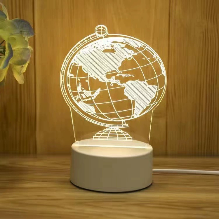 LED-ночник Creative Touch, питание USB/батарейки, 3D-акриловый дизайн, 15×5,5×20,5 см