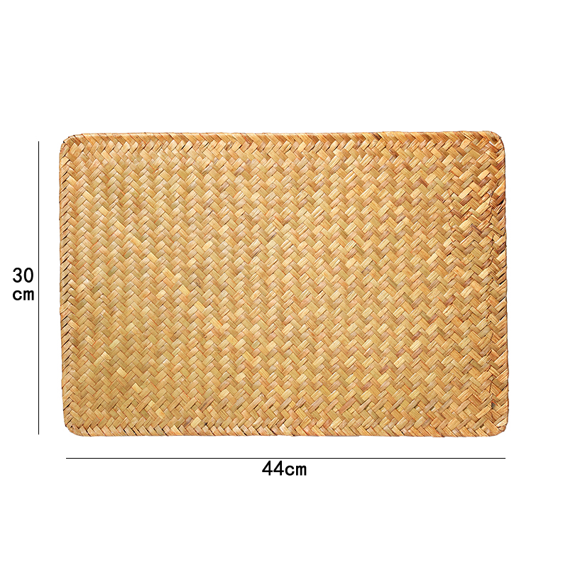 A5LKENS almohadilla de mesa de tejido a mano almohadilla de aislamiento térmico almohadilla de taza a prueba de quemaduras simple almohadilla de mesa de mesa de tejido de paja image 8