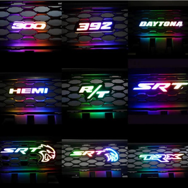 Nuevo automóvil RGB en la red de luces de automóviles SRT iluminación de automóviles Bluetooth conexión RGB luz de atmósfera en la red de luz