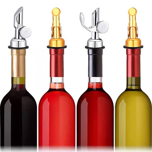 Weight self-control opening and closing 304 stainless steel wine pounder nozzle automatic cover gravity flip olive oil vinegar wine bottle stopper