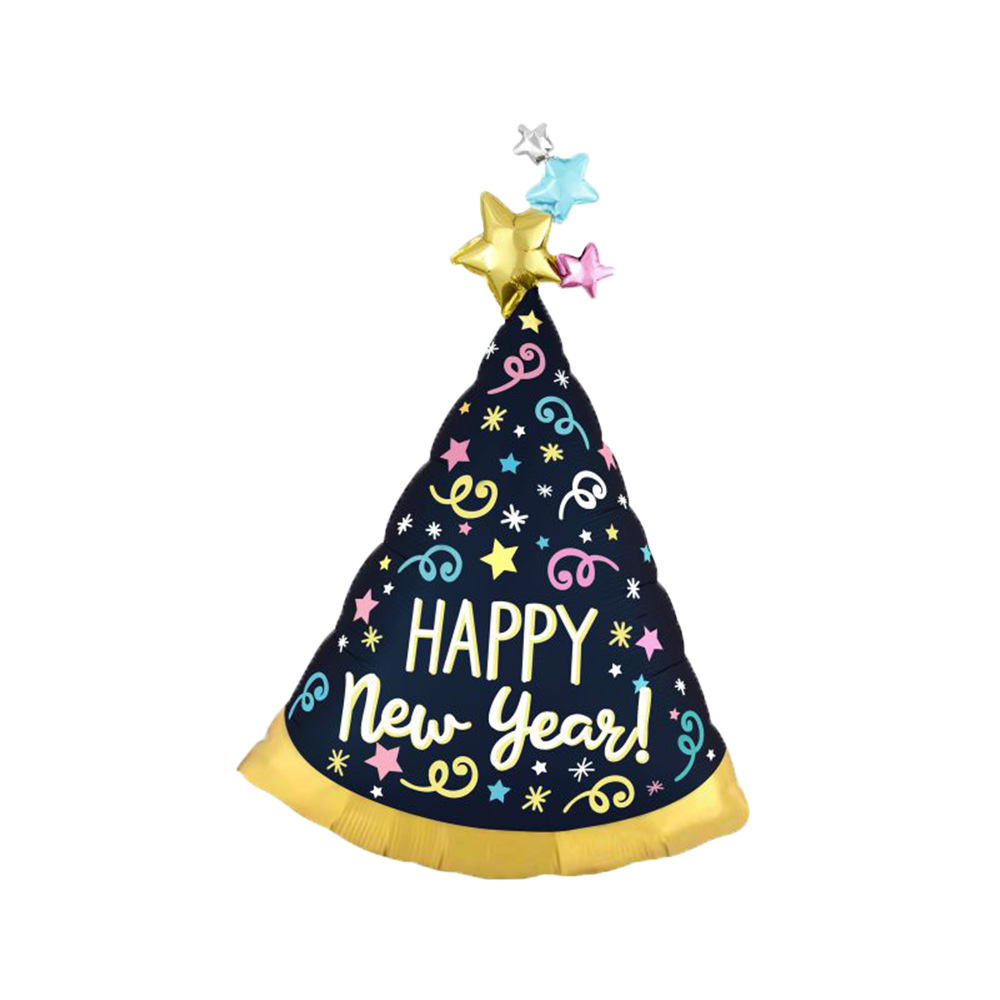 彩带星星英语新年派对帽