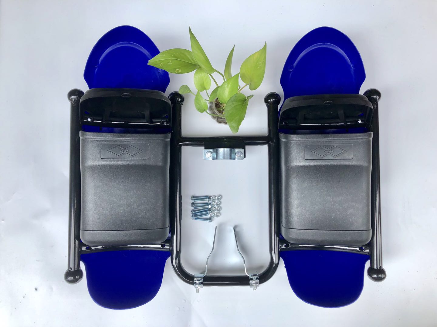 Motorcycle Bumper Frame with Lid Storage Box Jockey Car 125 Men's Motorcycle Modified Thickened Front Bars
