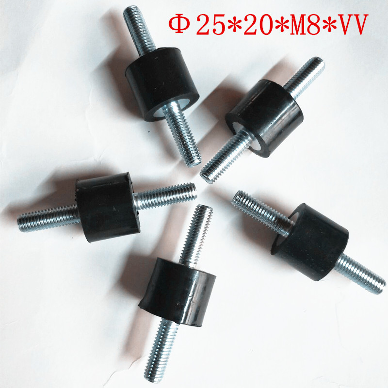 橡胶减震器M8螺丝 电机泵压缩机机脚防震垫 橡胶脚垫非标可定