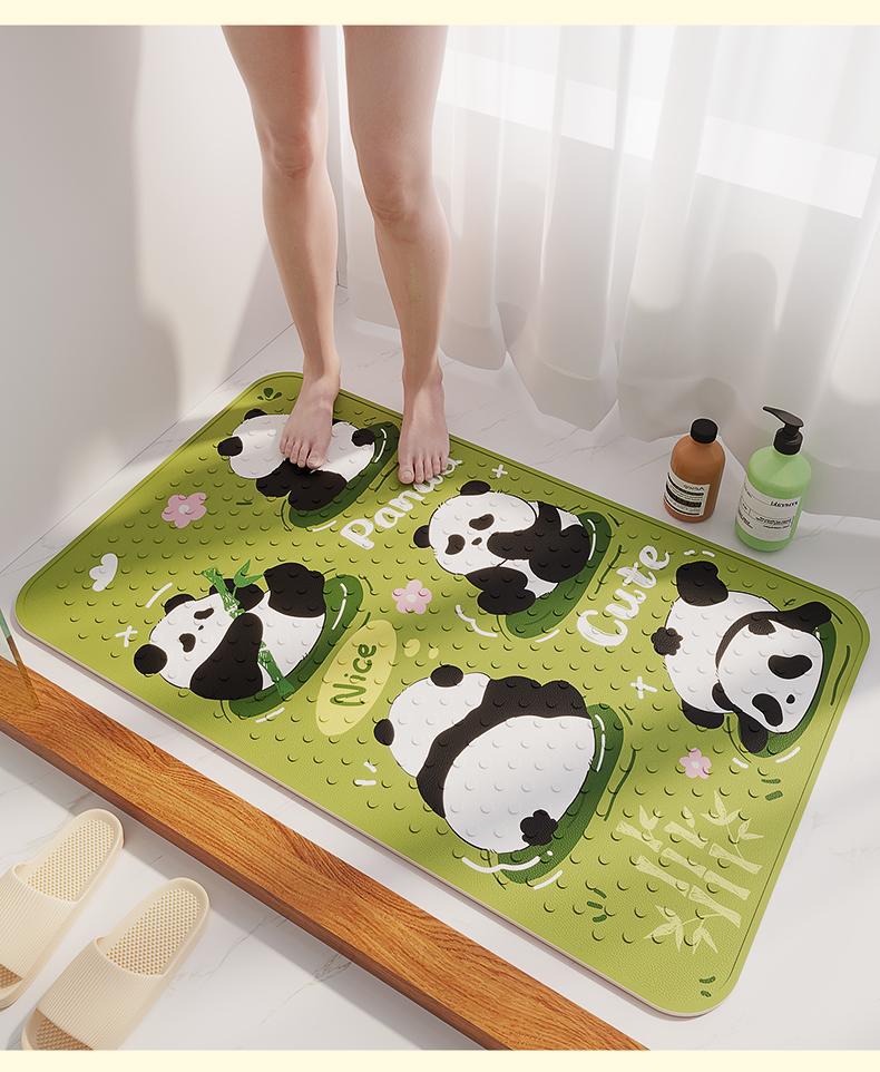 Customized Bathroom Non-Slip Mat, Shower Room Children's Foot Mat, Bathroom Toilet Waterproof Anti-Fall Floor Mat
