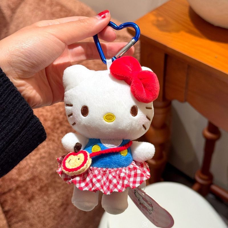 格子裙挎包kitty挂件智秀同款哈喽kitty包包挂饰kt猫送女生礼物|undefined