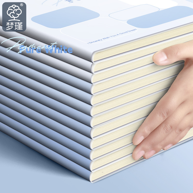 Cuaderno simple y elegante con funda de goma B5 gruesa, pequeño, fresco y portátil A5, esencial para el aprendizaje de oficina