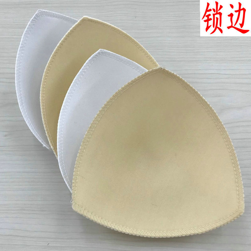Bikini swimsuit triangle sponge breast pad insert bra underwear sponge pad sexy underwear lock edge underwear pad