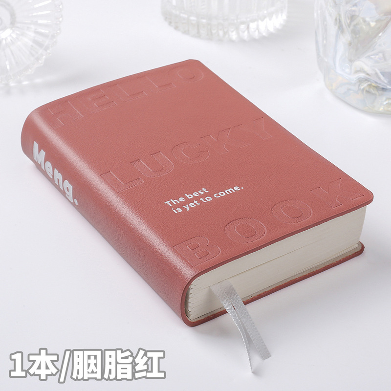 高颜值加厚彩砖本便携pu口袋本迷你手帐本空白记事横线笔记本本子|undefined