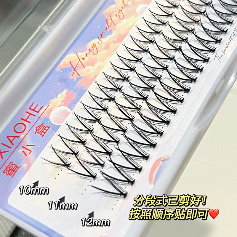 蜜小盒010女团漫画假睫毛小恶魔A毛玉兰花自嫁接分段式V型分叉女