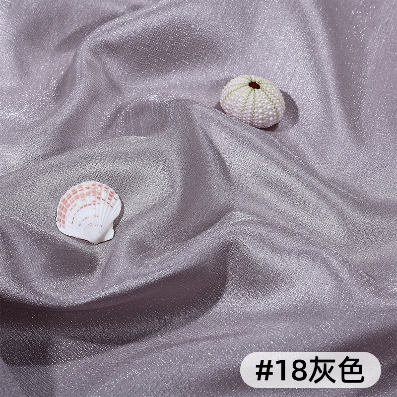 Tela de satén de corteza Tela de satén de textura muscular de brillo Traje antiguo Hanfu Falda de cara de caballo Tela de ropa decorativa de color sólido image 21