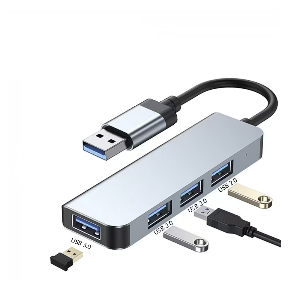 Transfronterizo al por mayor de 4 puertos mini USB 2.0HUB Hub plana de uno a cuatro USB divisor de extensión