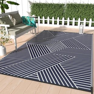 Cross-border in stock hair outdoor camping picnic blanket balcony large area carpet home living room geometric decorative carpet