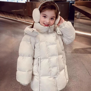 Girls Korean Style 2025 New Cute Little Fresh Cotton Outer Jacket Thickened Cotton Jacket