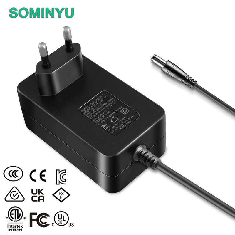 24V1.5A韩规KC KCC电源适配器12V3A直流风扇电源36W开关电源