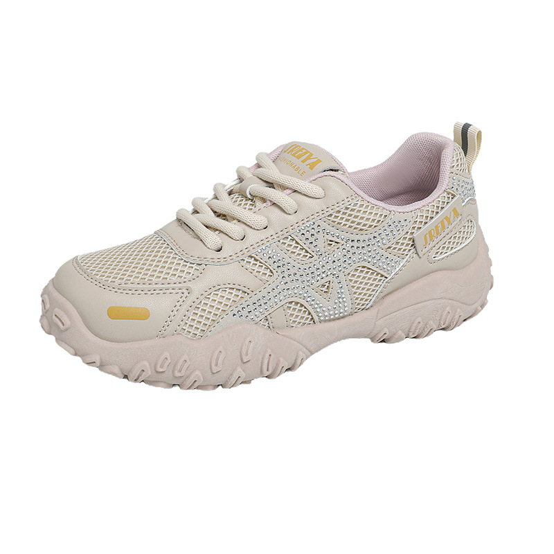 Tenis Chunky de Malla para Mujer de PU, Malla y Caucho con Aumento de Estatura para Uso Diario image 5