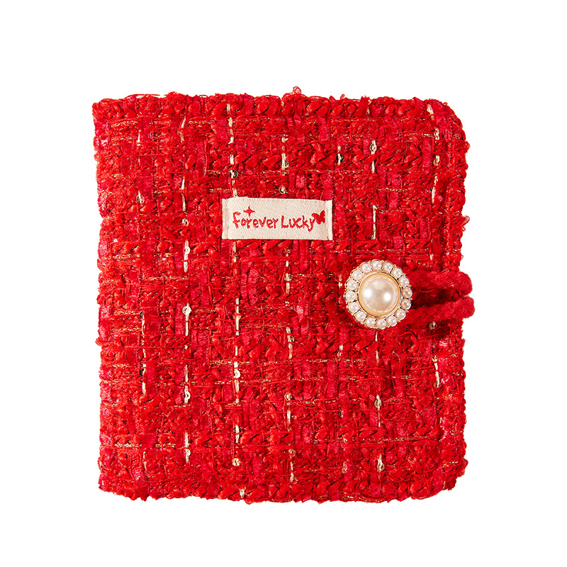 Libro de tarjetas de Año Nuevo rojo Xiaoxiangfeng Gongge hoja de 3 pulgadas álbum de fotos festivales de alto valor de tarjetas foto álbum de almacenamiento